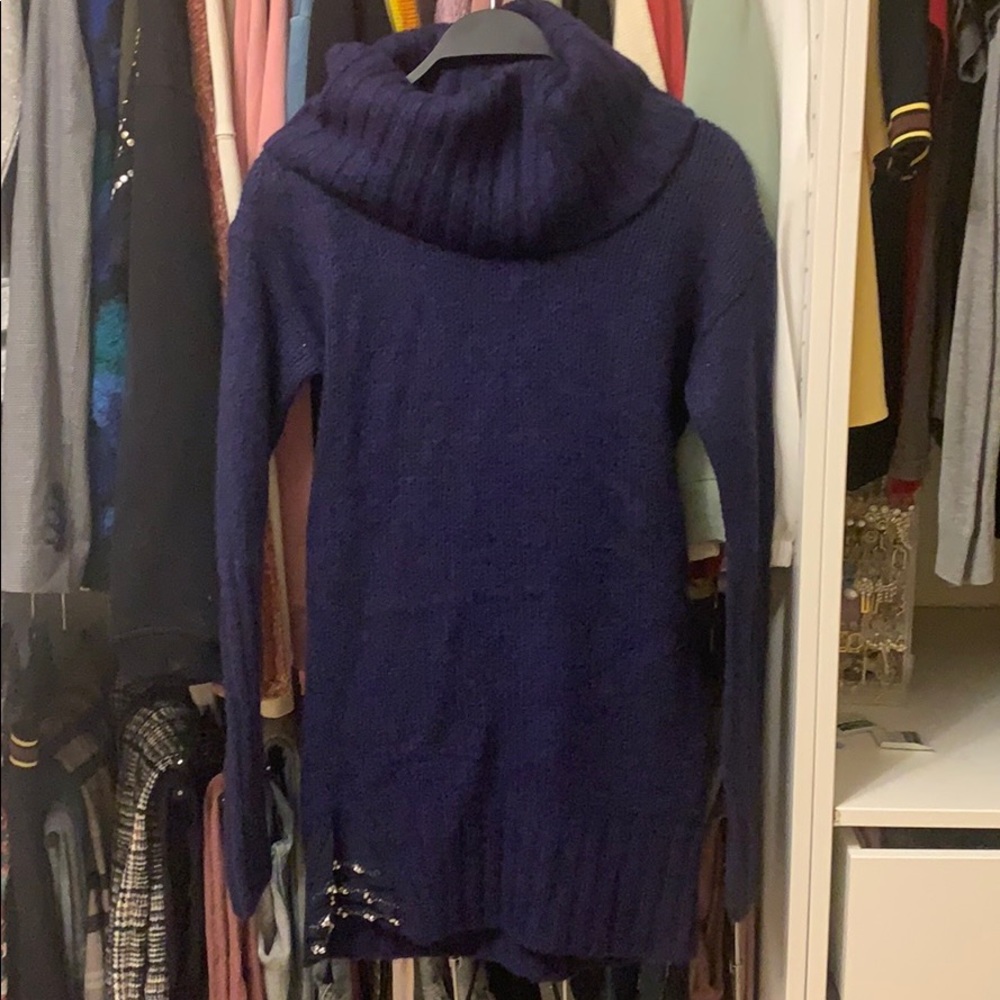 Juicy Couture navy knitted sweater dress S